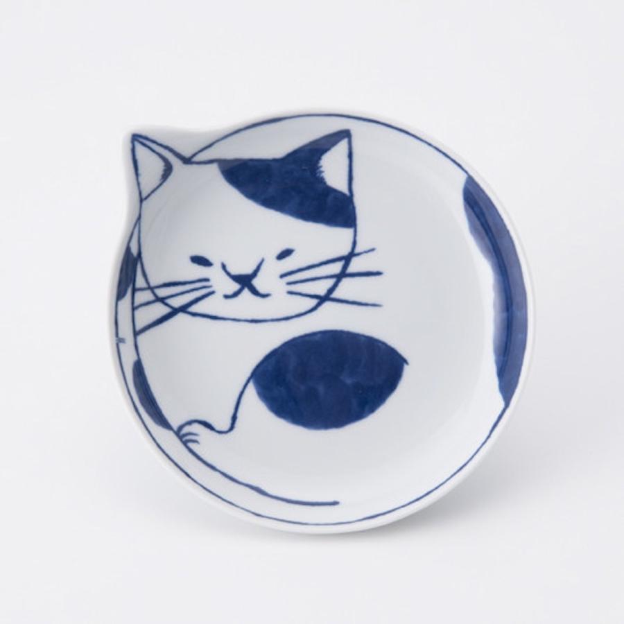 neco皿 5枚 セット 小皿 取り皿 14cm おしゃれ 波佐見焼 食器 猫 ねこ