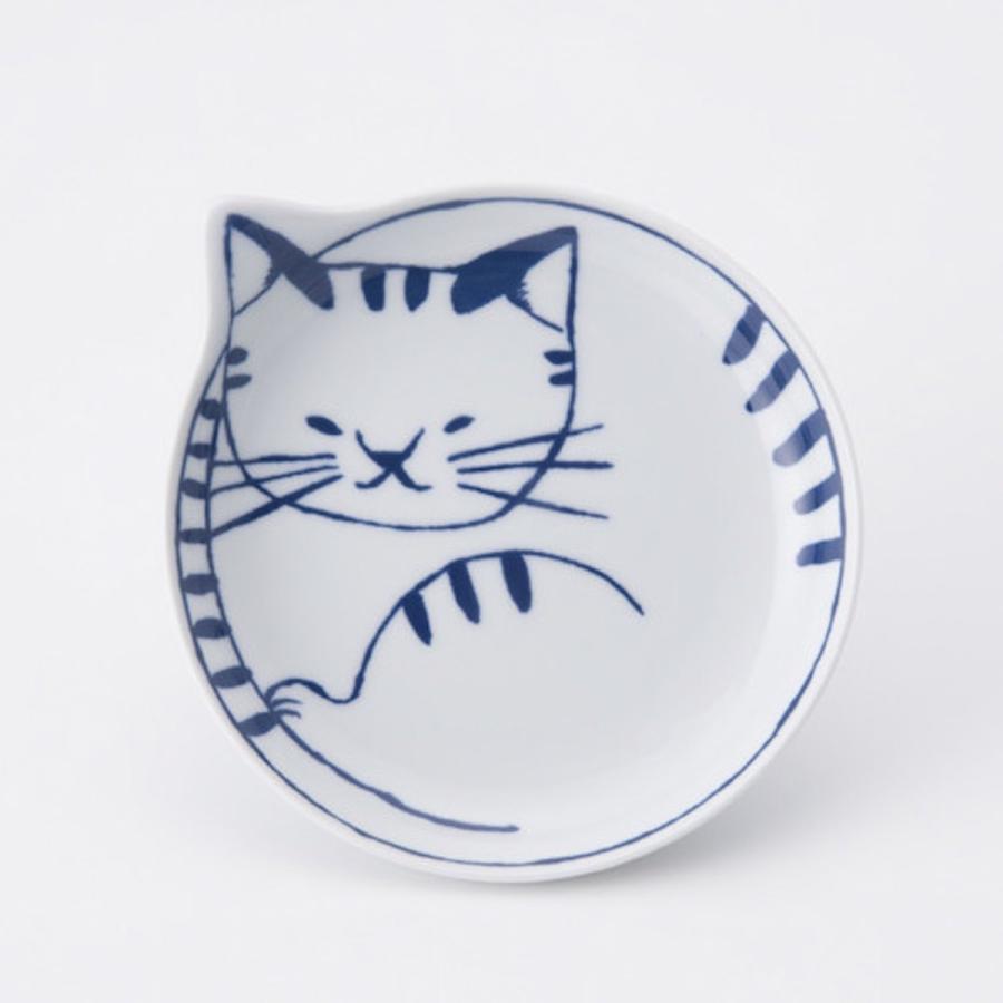 neco皿 5枚 セット 小皿 取り皿 14cm おしゃれ 波佐見焼 皿 食器 猫