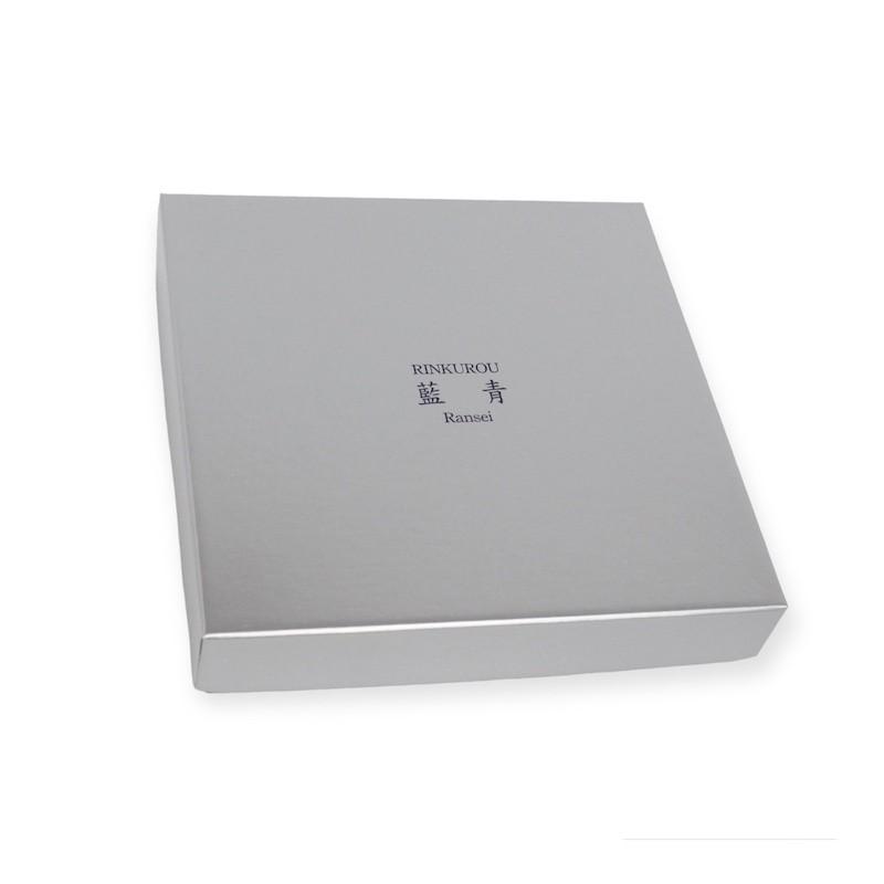 2813 林九郎窯　24cmの中皿4客　18cmの中皿1客　未使用 4寸皿｜ルリ金花地紋｜磁器｜林九郎窯｜波佐見焼｜和食器通販