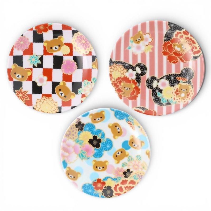 九谷焼 小皿 リラックマ Rilakkuma 皿 おしゃれ 豆皿 選べる3種類 食器