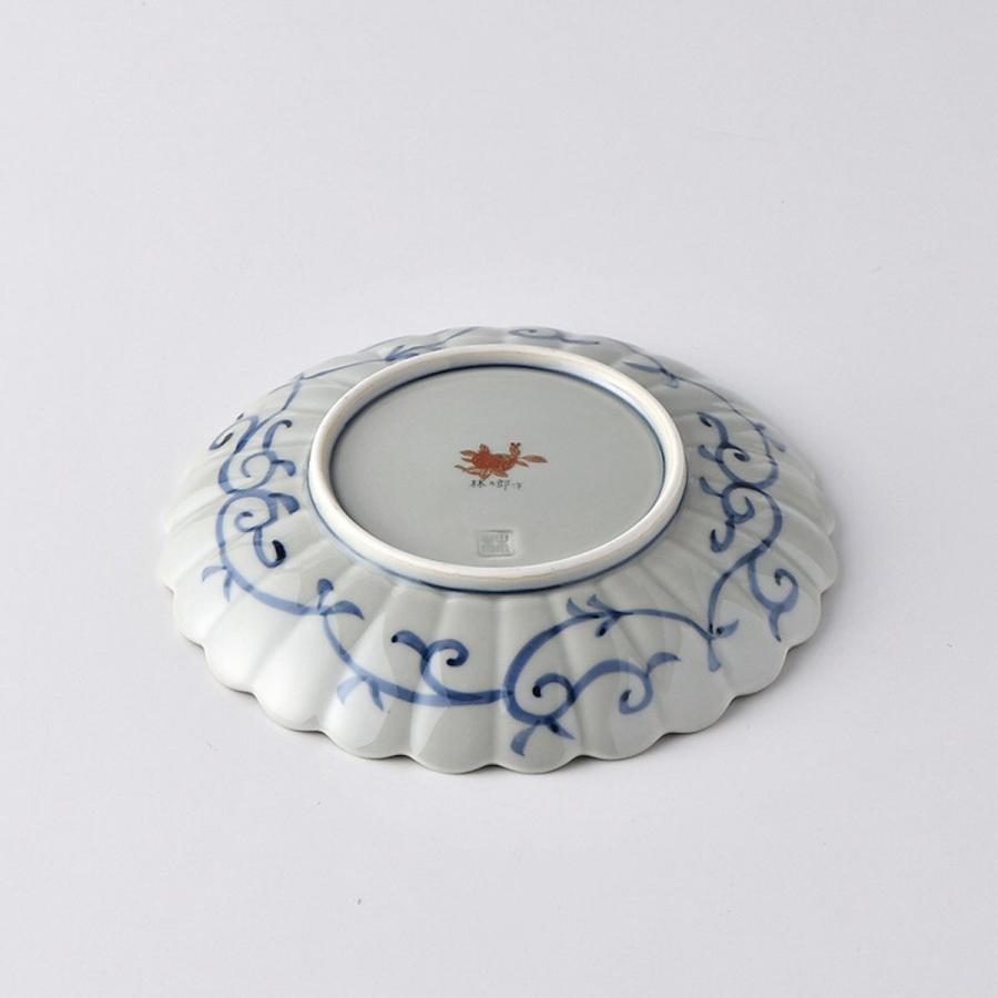 琳派桜樹文 5号皿 16cm 赤 中皿 小皿 取り皿 おしゃれ 波佐見焼 食器