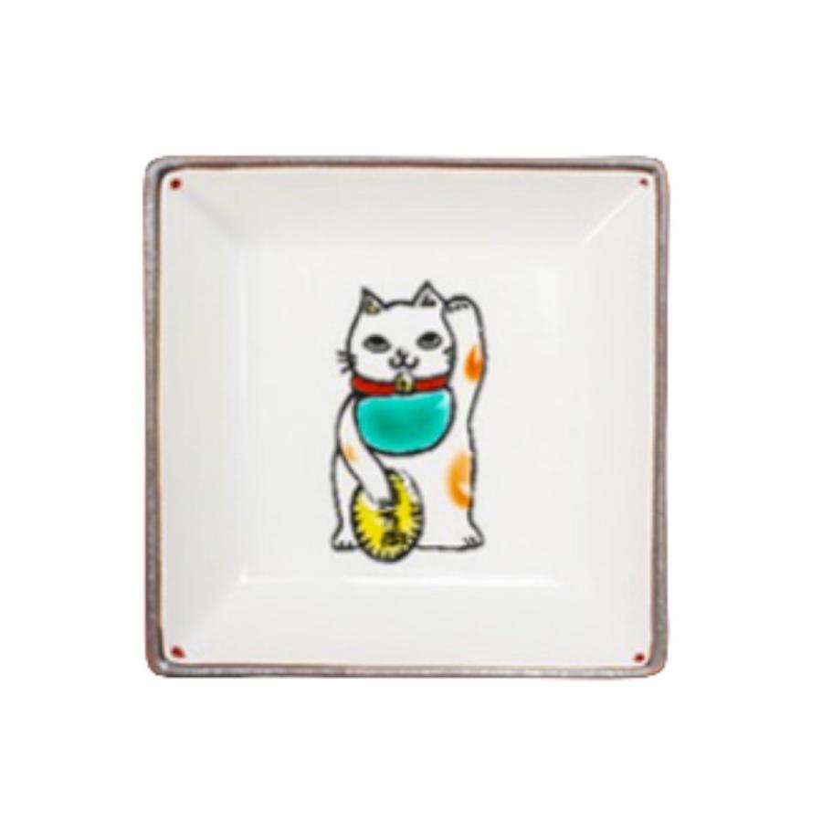 九谷焼 寿角小皿 角皿 豆皿 おしゃれ 寿ぎ 小皿 食器 和食器