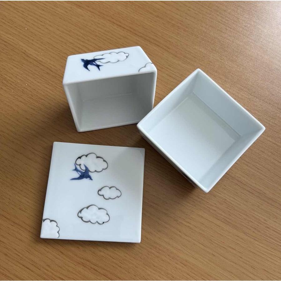 雲つばめ 二段重箱 陶器 おしゃれ 有田焼 2段重箱 手描き 食器 雲つばめ 二段重箱 陶器 おしゃれ 有田焼 2段重箱 手描き 食器