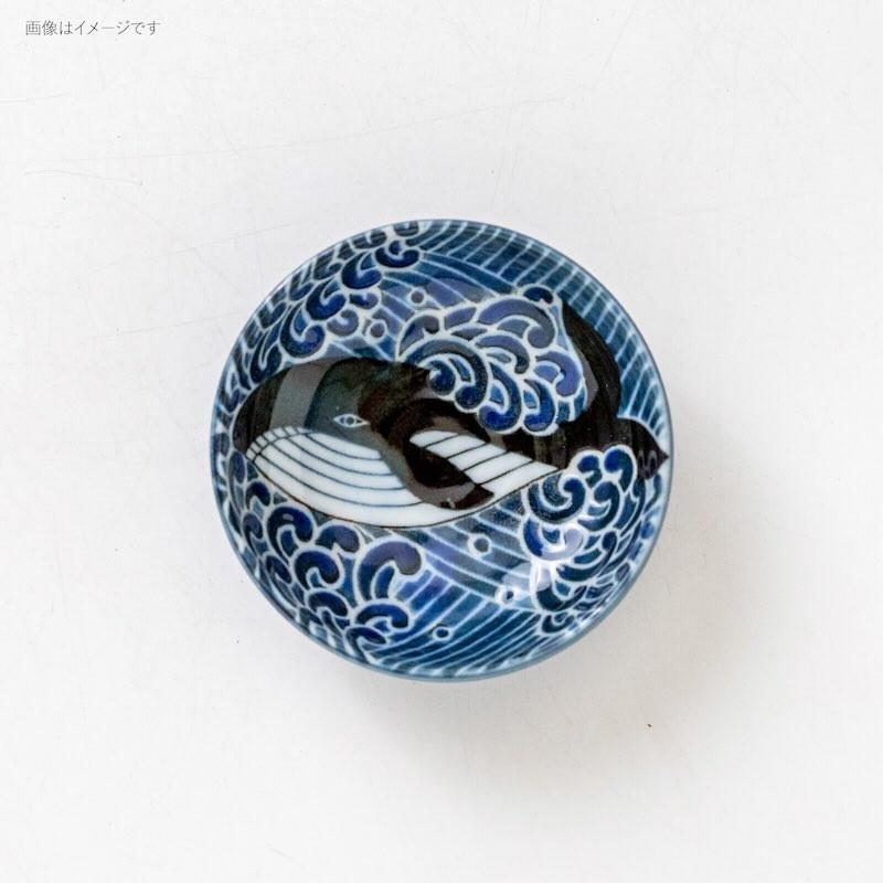 みのる陶器 白波くじら 95鉢 豆鉢 豆皿 おしゃれ 北欧 小皿 醤油皿