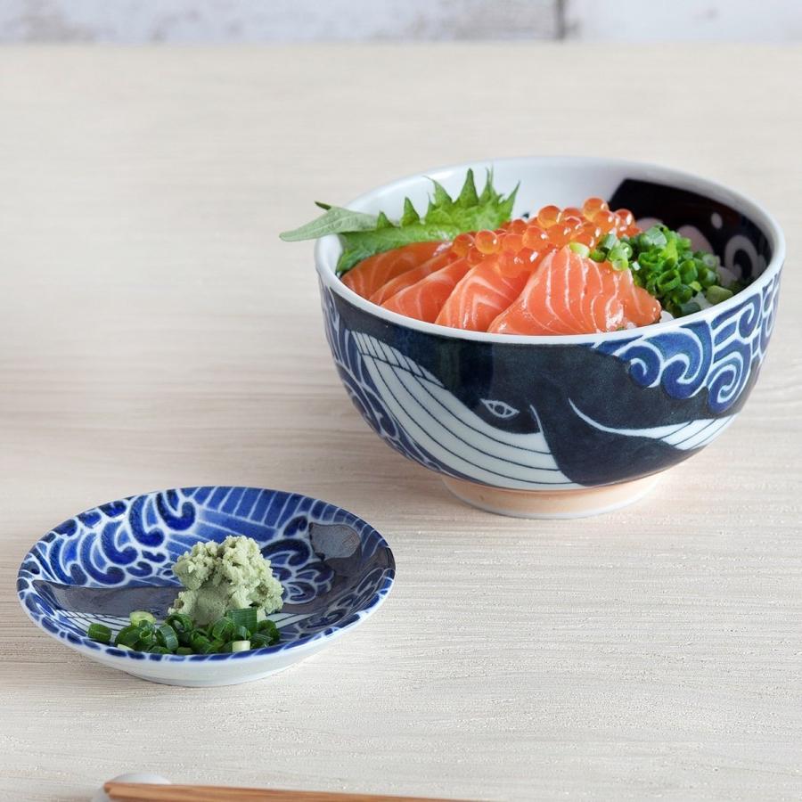 白波くじら クジラ 小丼 どんぶり 小鉢 鉢 陶器 和食器 おしゃれ 日本製 美濃焼 新生活｜tokyodecor｜02