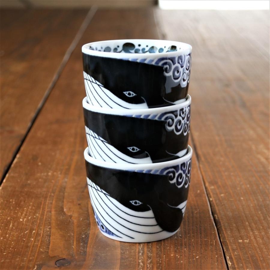 白波くじら そばちょこ おしゃれ 蕎麦猪口 フリーカップ カップ 美濃焼