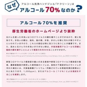 アルコールジェル P-CLEAN HAND GEL 500ml Pクリーン ハンドジェル