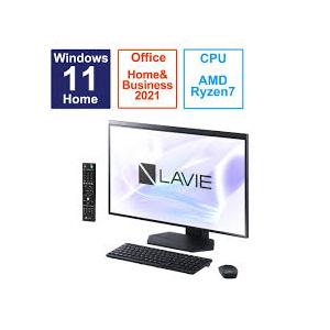 NEC　デスクトップパソコン LAVIE A27 ファインブラック [27型 /AMD Ryzen7 /メモリ：16GB /SSD：1TB PC-A2797GAB 展示品（Yahoo!・東京電気）