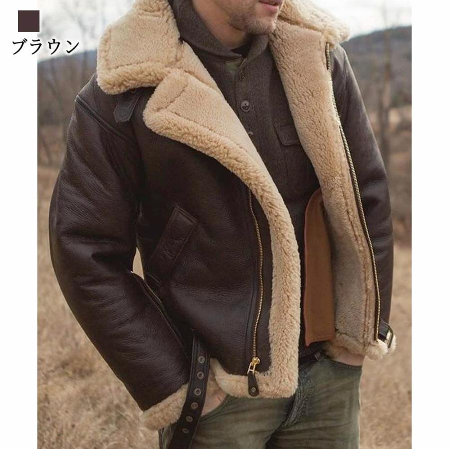 ライダースジャケット メンズ レザーボアジャケット 30代 ライダースジャケット メンズ レザーボアジャケット 30代