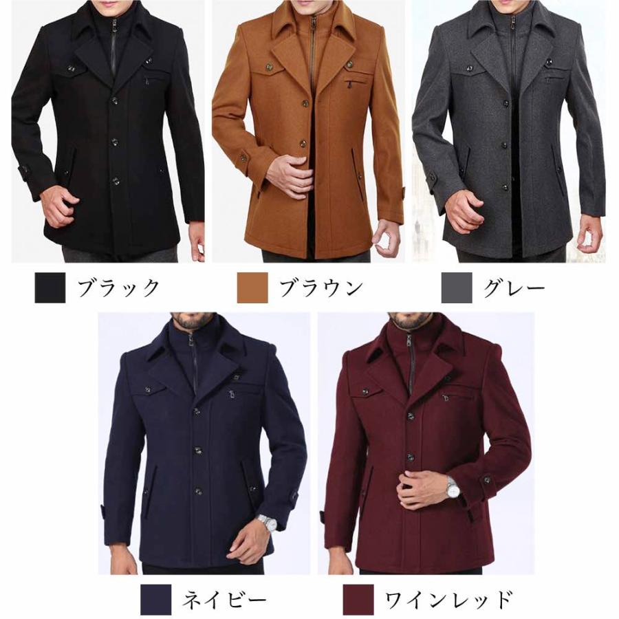 チェスターコート メンズ シンプルウールジャケット ロングコート ブランド 冬 おしゃれ 秋 30代 春 40代 細身 軽い 20代 50代 ロング ビジネス 人気 黒