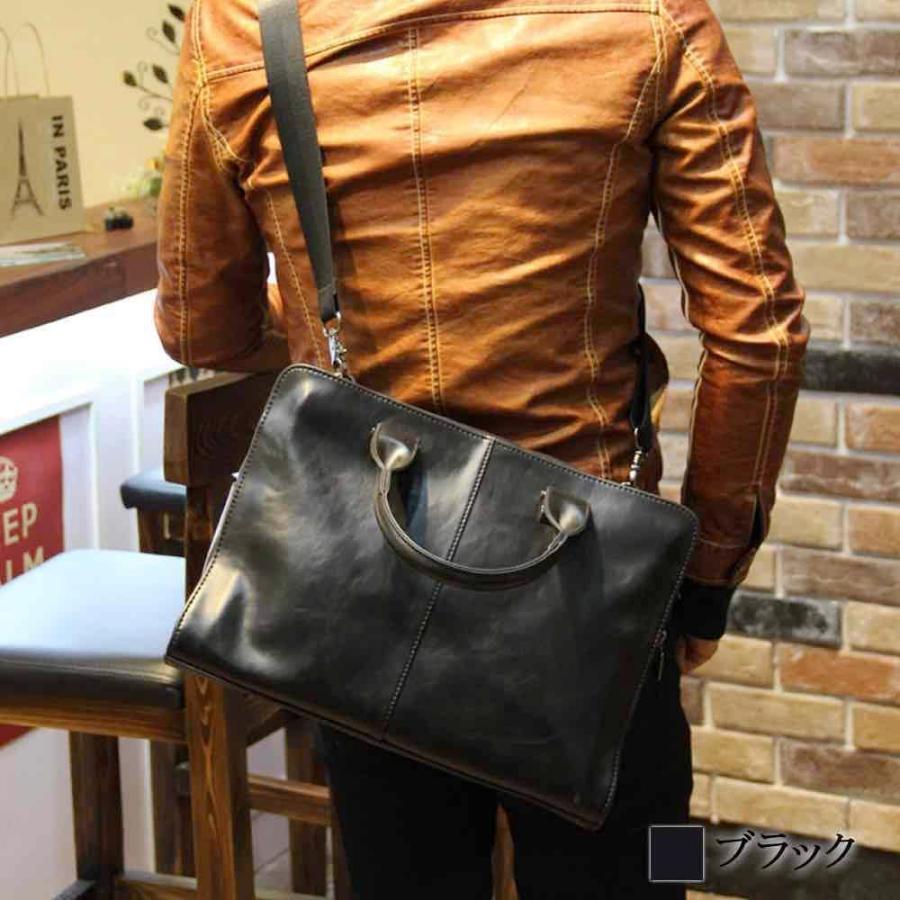 ビジネスバッグ メンズ レザーメンズブリーフケース 皮 おしゃれ ブランド 50代 高級 人気 30代 3WAY 安い PC レザー A4 軽い 大容量 40代 軽量 20代 革 2WAYの画像