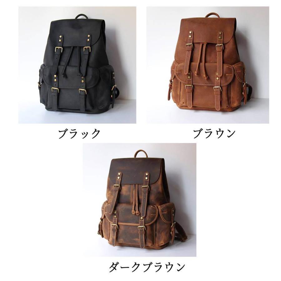 リュック メンズ 本革レトロデザインリュック 軽い おしゃれ 50代 30代
