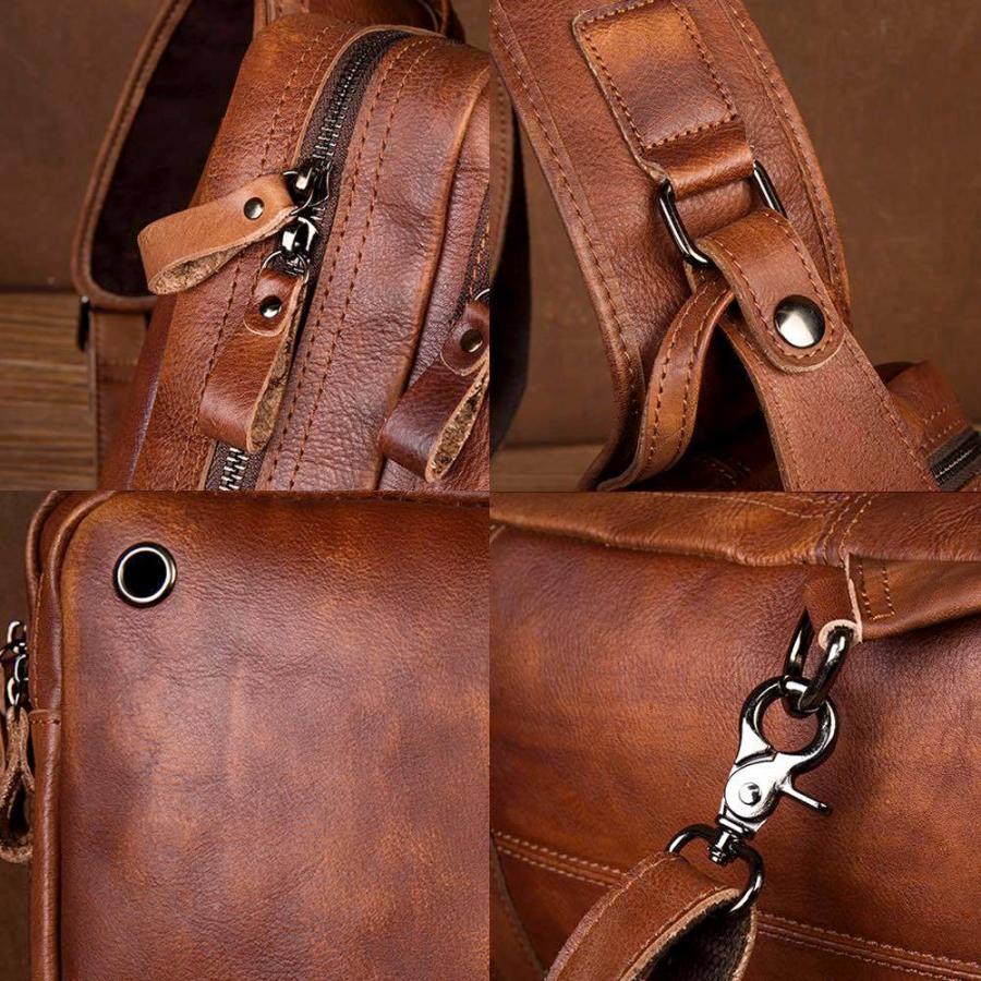 ボディバッグ メンズ BIGレザーボディバッグ 高級 軽い 大きめ 人気 レザー 40代 きれいめ 大容量 防水 本革 50代 30代 20代 革 皮 おしゃれ ブランド BIGレザーボディバッグ 本革 ハイ 旅行