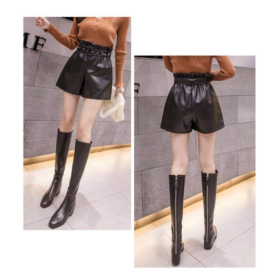 ハーフパンツ レディース レザーショートパンツ 50代 ショートパンツ