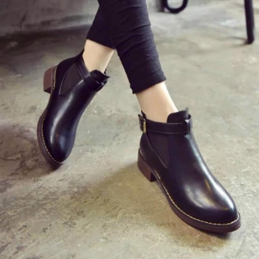 ブーツ レディース シンプルレザーブーツ 40代 おしゃれ 皮 革 人気 夏