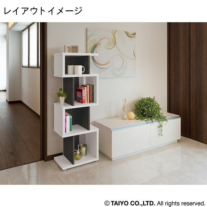 オープンラック　シェルフ　ラック　書棚　キャビネット　飾り棚　ディスプレー棚　収納　リビング　幅44cm　日本製　送料無料　_2