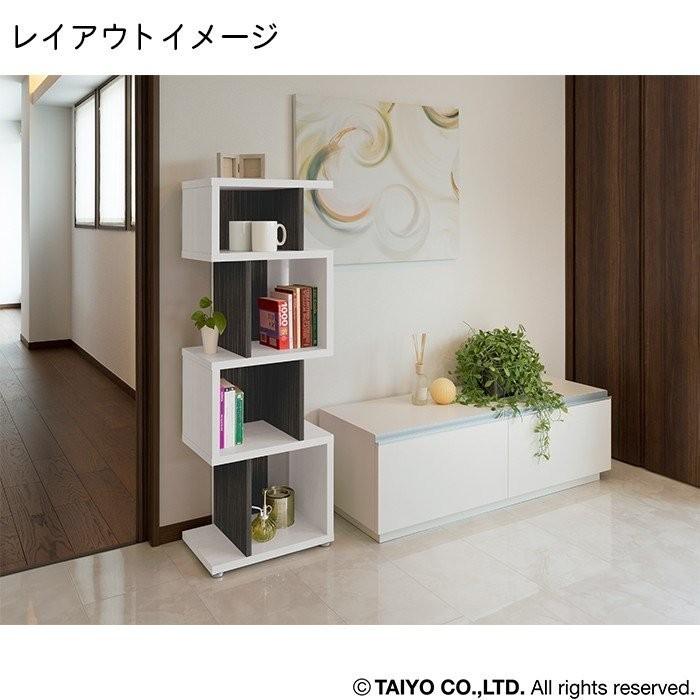 オープンラック　シェルフ　ラック　書棚　キャビネット　飾り棚　ディスプレー棚　収納　リビング　幅44cm　日本製　送料無料_2