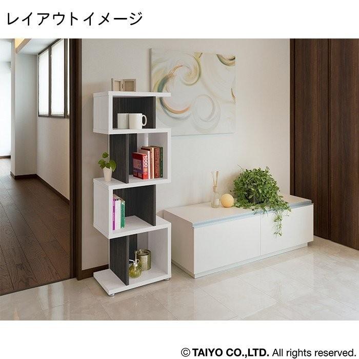 オープンラック　シェルフ　ラック　書棚　キャビネット　飾り棚　ディスプレー棚　収納　リビング　幅44cm　日本製　送料無料_2
