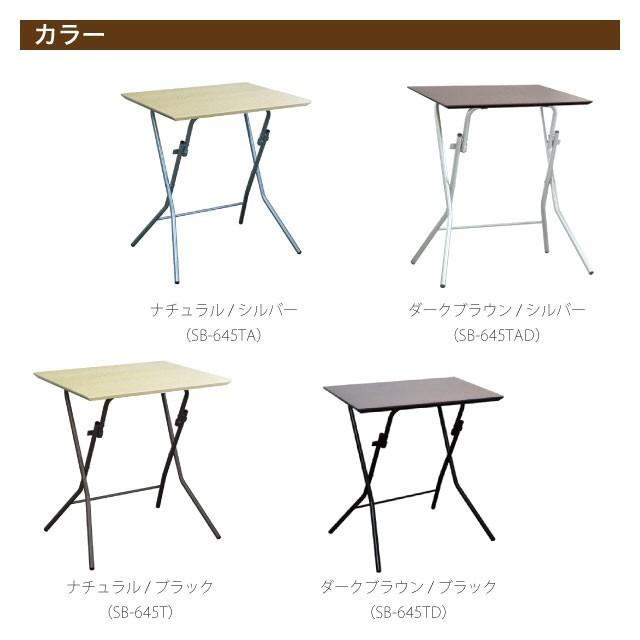 折りたたみテーブル　日本国産　ハイテーブル　簡易テーブル　作業台　薄型　耐荷重50kg　自立するテーブル　スタンドタッチテーブル　完成品　送料無料｜tokyofanicya｜05