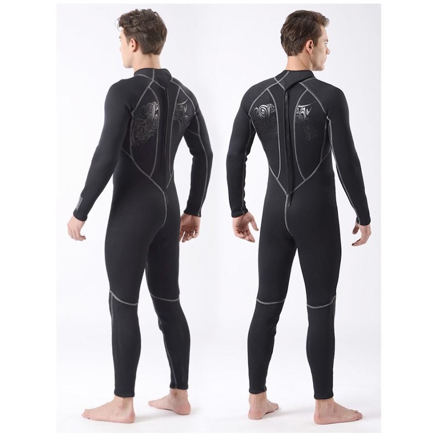 AIRFRIC マリンスポーツ 3mm  フルスーツ ウェットスーツ メンズ 裏起毛 サーフィン XD1134