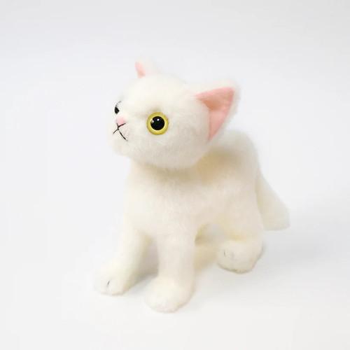 【送料・包装無料】Cuddly シロ(イエローアイ) 白/Y ドロップス 猫ぬいぐるみ 314 | Cuddly（ぬいぐるみ）