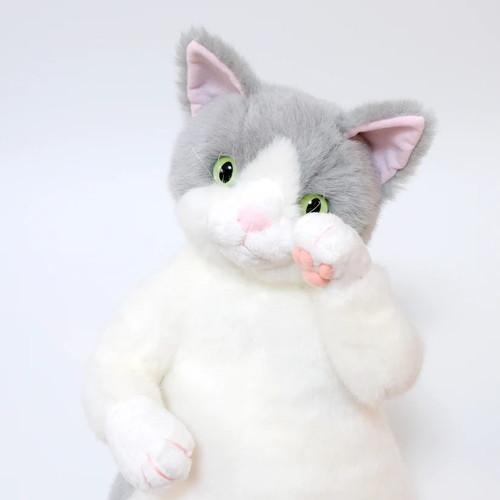 【送料・包装無料】Cuddly 桜子 グレー白 ソメゴローとゆかいな仲間たち 猫ぬいぐるみ 920 | Cuddly（ぬいぐるみ） | 03