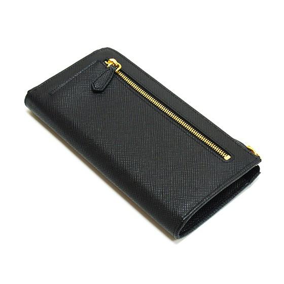 PRADA プラダ ラウンドファスナー長財布 L字ファスナー 1ML183 SAFFIANO CUIR NERO｜tokyoimport｜04