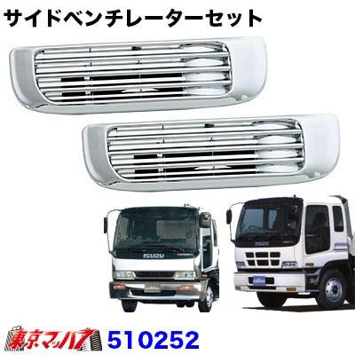 ジェットイノウエ トラック用品 メッキ サイドベンチレーターセット 
