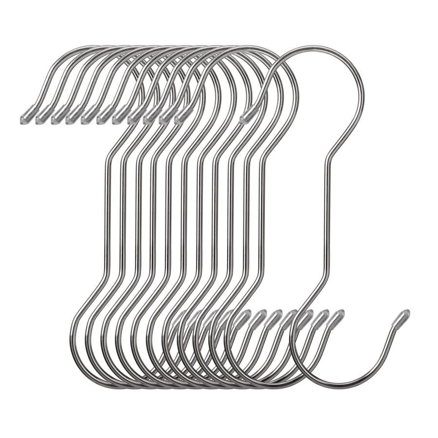 12本 大型フックステンレス鋼S形ロングフック (長さ20 cm-12本) の商品画像
