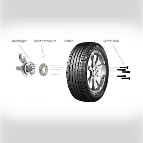 純正直営店 H&R 2024541 DR-System Wheel Spacer Set 20mm per axle Pattern 4x100-Hub 54 1mm-Bolt Size M12x1 5-Citro n/Opel/Peugeot/Suzuki/Toyota　並行輸入品