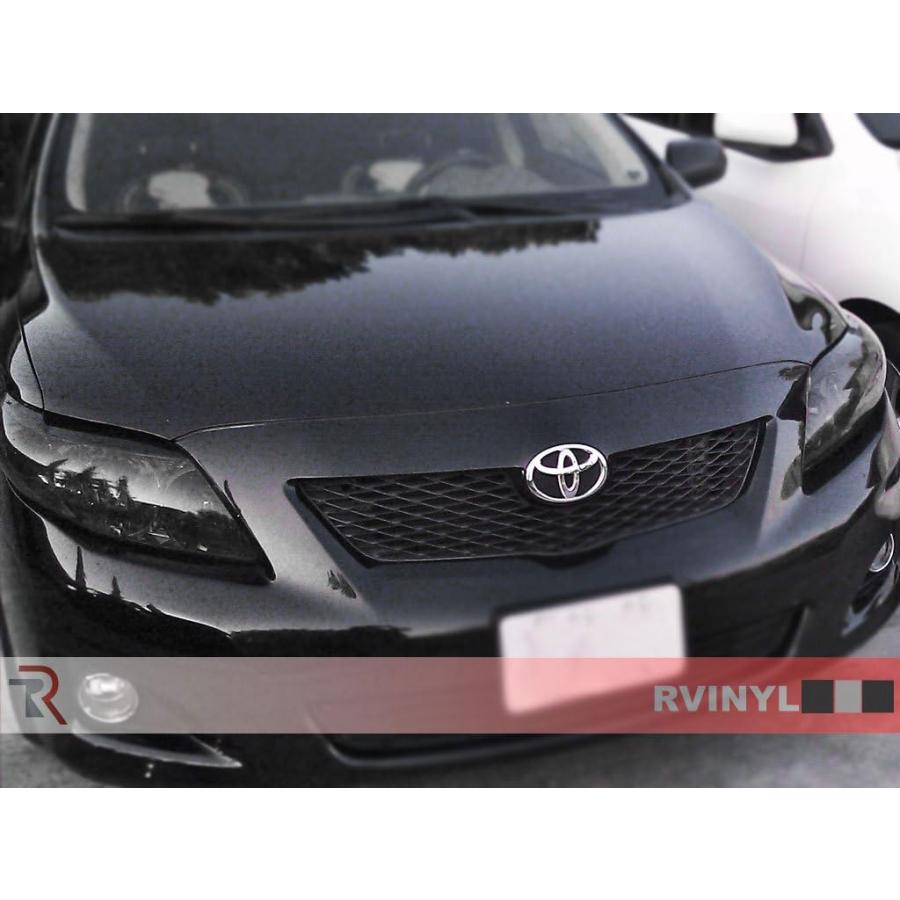 rtintヘッドライトTintカバー用トヨタカローラ2009   2013   1 Headlight Tint ブラック C-001--HT-TOY-COR-09　並行輸入品｜tokyootamart｜08