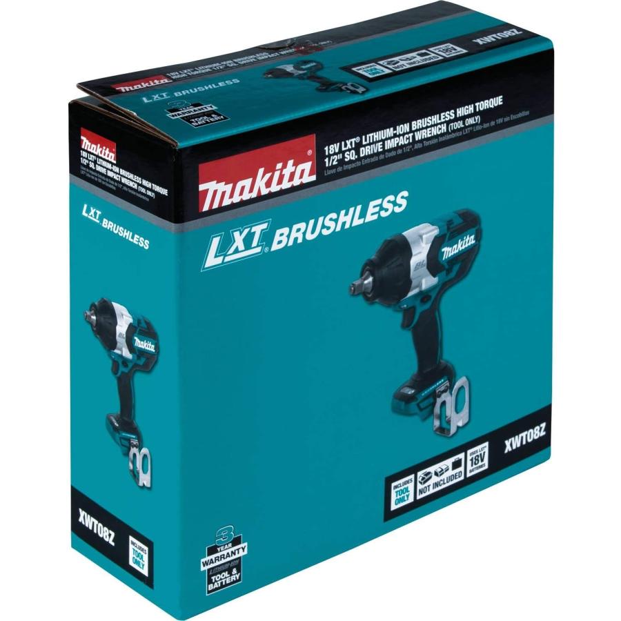 Makita XWT08Z 18V LXT  Lithium-Ion Brushless Cordless High-Torque 1/2inch Sq. Drive Impact Wrench  Tool Only　並行輸入品｜tokyootamart｜08