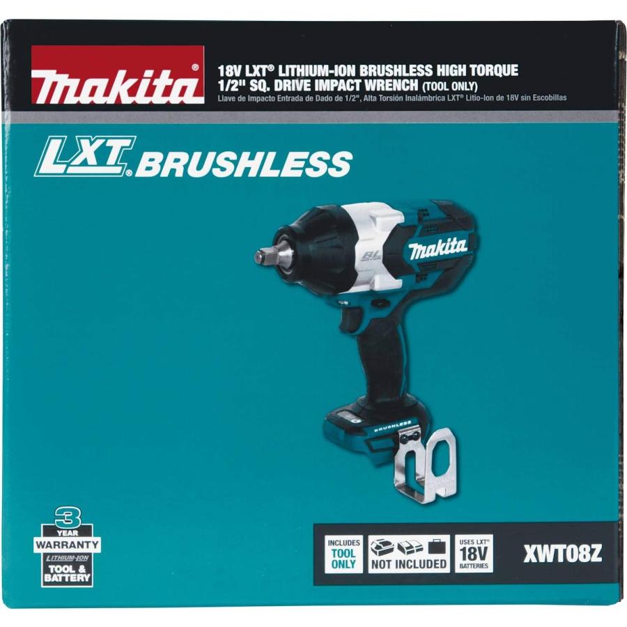 Makita XWT08Z 18V LXT  Lithium-Ion Brushless Cordless High-Torque 1/2inch Sq. Drive Impact Wrench  Tool Only　並行輸入品｜tokyootamart｜09