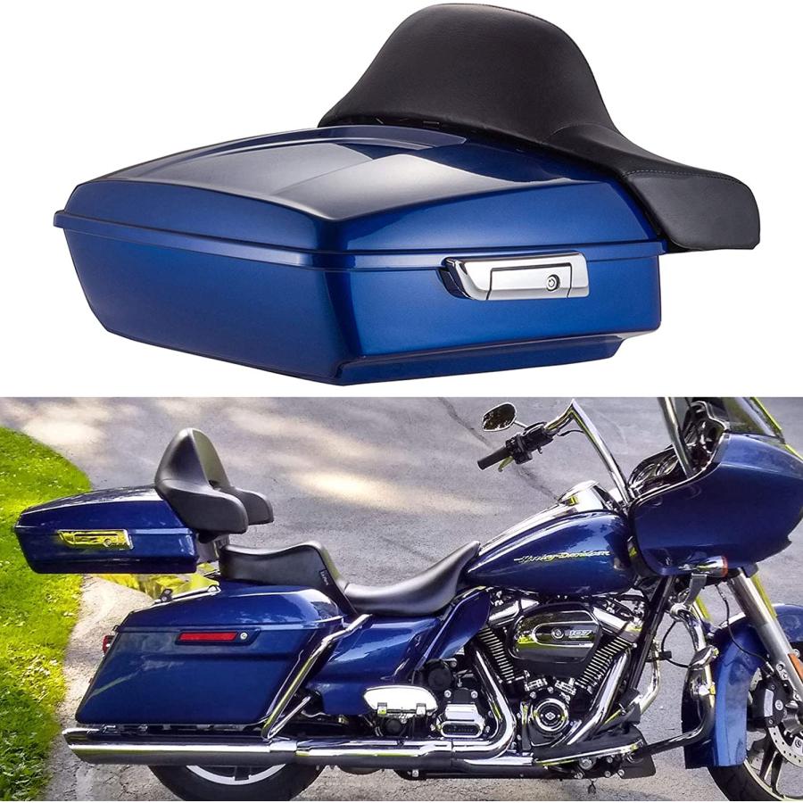Moto Onfire ツアーパック荷物用トランクケース バックレスト付き 14年式以降Harley Davidson Touring