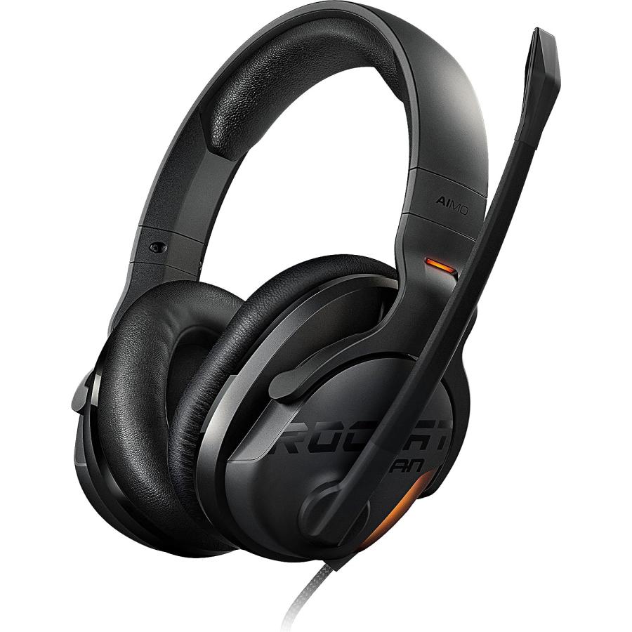 ROCCAT Khan AIMO - 7.1 Surround Gaming Headset  Hi-Res Sound  USB  AIMO LED Illumination  Mutable Real-Voice Microphone  Black　並行輸入品｜tokyootamart｜03