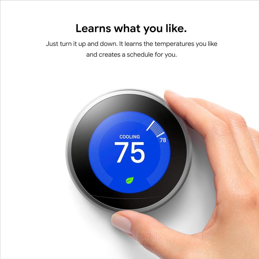 Google(グーグル) サーモスタット Nest Learning Thermostat 第3世代 家庭用照明アクセサリー　並行輸入品｜tokyootamart｜05