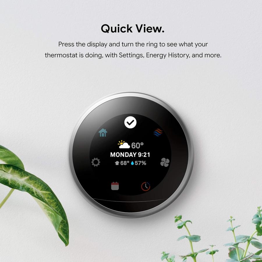 Google(グーグル) サーモスタット Nest Learning Thermostat 第3世代 家庭用照明アクセサリー　並行輸入品｜tokyootamart｜10