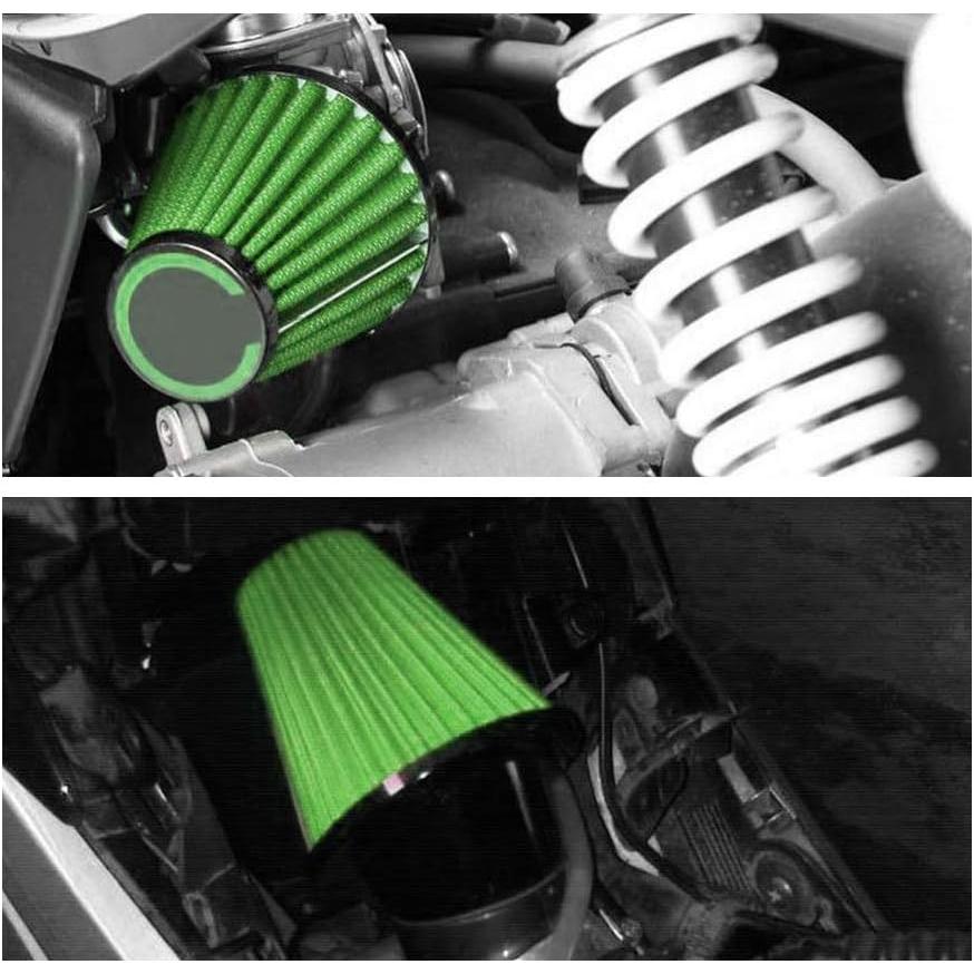 Motorcycle Air Filter Universal 48mm Air Filters Green for Honda CB 250 N R S CB400 N Kawasaki KZ250 A A1 A2 A3 B B1 B2 GPZ 305 Suzuki GS250 T E GS｜tokyootamart｜05