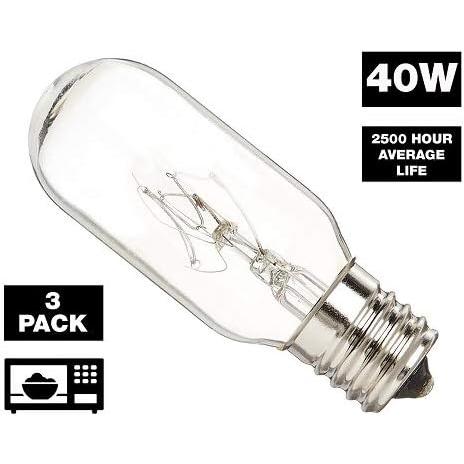 GoodBulb Microwave Light Bulbs - GE Microwave Model JVM1540DP1WW - Replacement for WB36X10003 Bulb - E17 Intermediate Screw Base - Features 40 Watt｜tokyootamart｜02