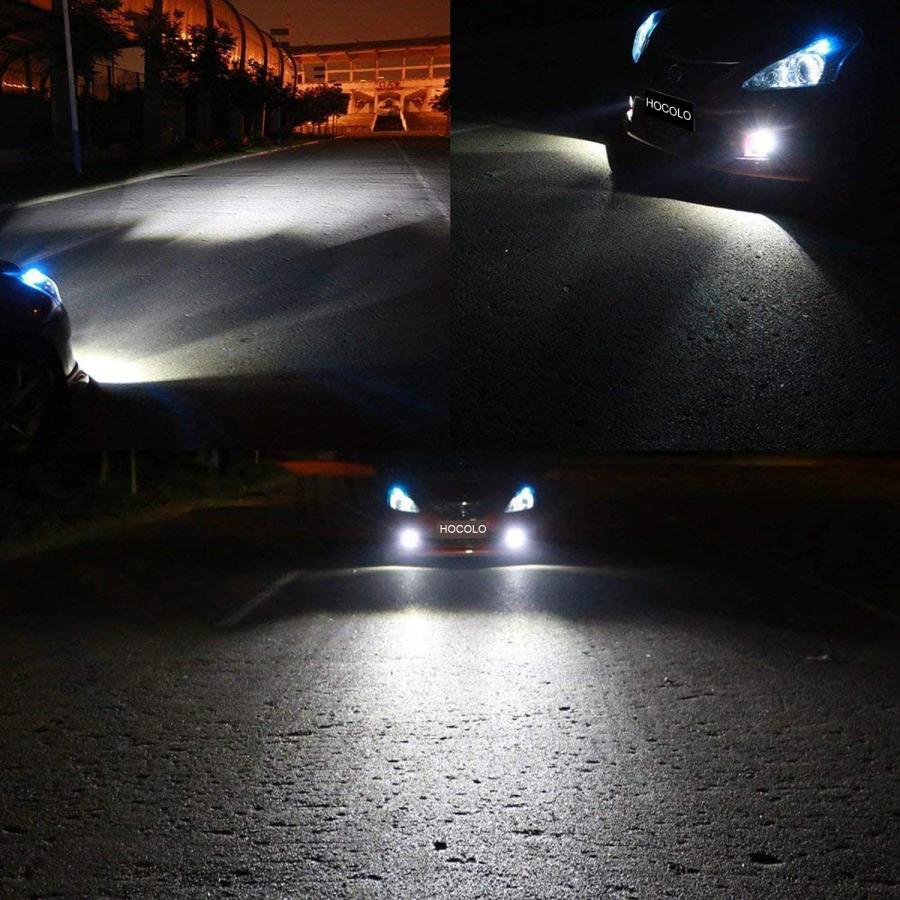 HOCOLO H3 LED Bulbs 6500K White DRL Fog Driving Light Daytime Running Lamp Replace Halogen 3570 CSP Chips High Brightness Car Vehicle Parts Plug-N-Pl｜tokyootamart｜03