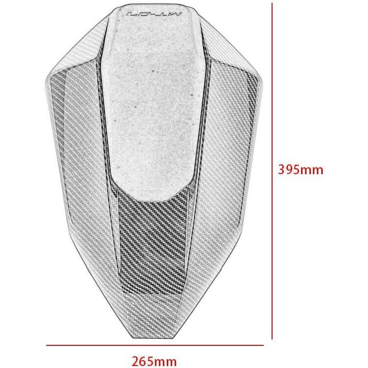 FZ07 MT07 アクセサリー オートバイ リア 助手席 ピリオン ソロシート カウル ハード ABS モーター フェアリング テールカバー ヤマハ FZ MT 07 FZ-07 MT-07｜tokyootamart｜07