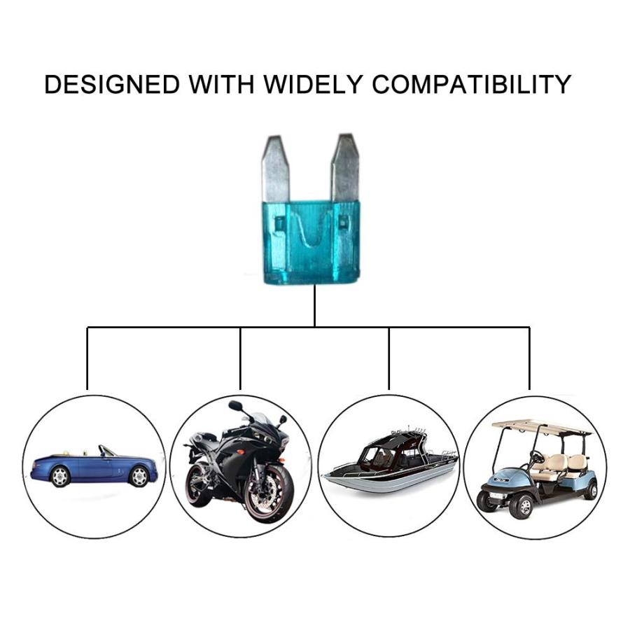 日本製送料無料 Mini Fuse Tap - MuHize Upgrade Car Blade Fuse Holder 12V(2022 New) Add-a-Circuit Fuse Tap Adapter with 15 Amp Mini ATM APM Blade Fuse (5 Pack)
