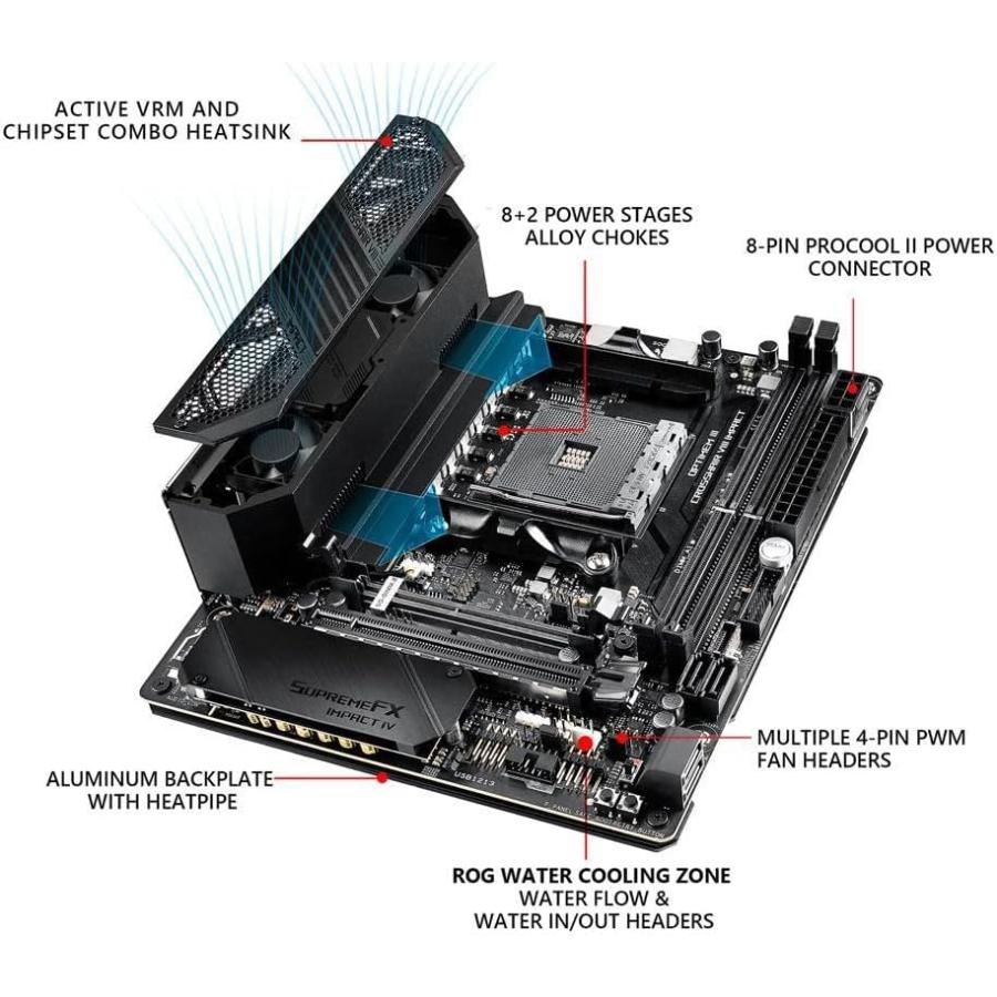 ASUS AMD X570 搭載 AM4対応 マザーボード ROG CROSSHAIR VIII IMPACT 【 mini-DTX 】　並行輸入品｜tokyootamart｜05