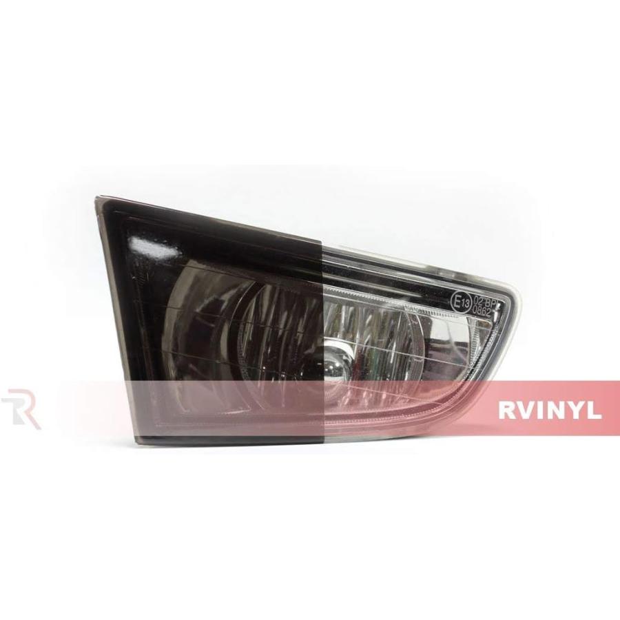 Rvinyl Rtintヘッドライトティントカバー ジープグラディエーター2020-2020用 - 1 Headlight Tint ブラック C-001--HT-JEP-GLA-20　並行輸入品｜tokyootamart｜02