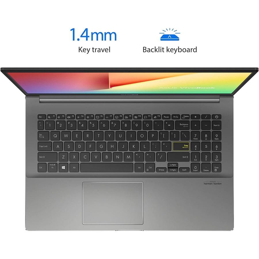 ASUS VivoBook S15 S533 薄型軽量ノートパソコン 15.6インチ FHDディスプレイ Intel Core i7-1165G7 CPU 16GB DDR4 RAM 512GB PCIe SSD 指紋リーダー Wi-Fi 6 W｜tokyootamart｜05