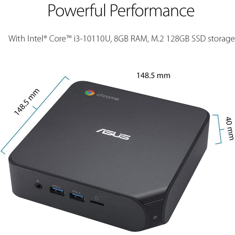 ASUS Chromebox 4 with Intel  Core  i3-10110U  8GB RAM  M.2 128GB SSD storage  Power / DisplayPort Over Type C  Dual HDMI  Gigabit LAN  WiFi 6  Micr｜tokyootamart｜02