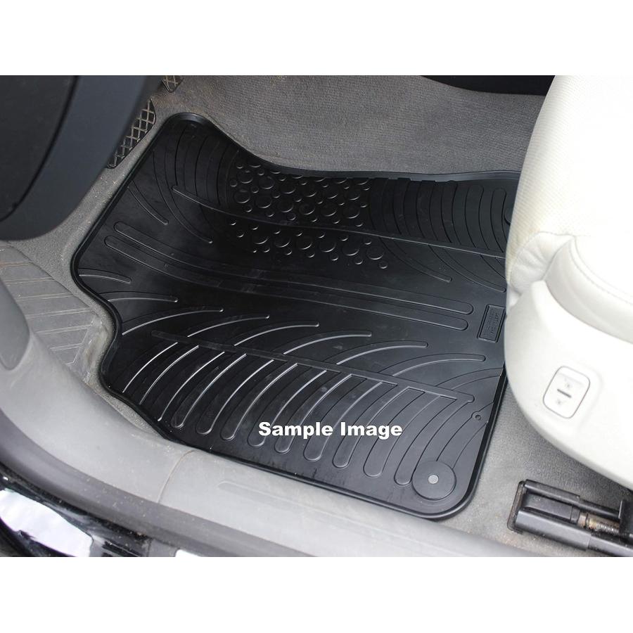 特別特価 GledringUSA Custom Fit All-Weather Rubber Floor Mats for Fiat 500 2007-2012 - No Trimming Needed.　並行輸入品