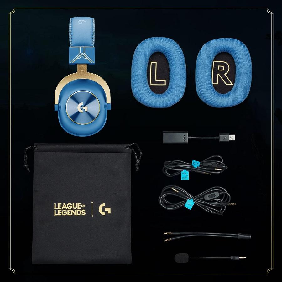 Logitech G PRO X Gaming Headset - Blue VO!CE  Detachable Microphone  Comfortable Memory Foam Ear Pads  DTS Headphone 7.1 and 50 mm PRO G Drivers  O｜tokyootamart｜06