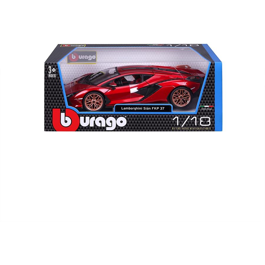 最新ショップニュース Bburago Lamborghini Sian FKP 37 Red with Copper Wheels 118 Diecast Model Car 11046 TY-18-11046R　並行輸入品