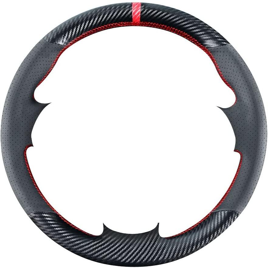 Kivnto DIY Carbon Fiber Steering Wheel Covers for BMW 1 Series E81 E82 E87 E88 2008-2012 / 3 Series E90 E91 E92 E93 2006-2011 / E84 X1 SUV 2013-2015｜tokyootamart｜03